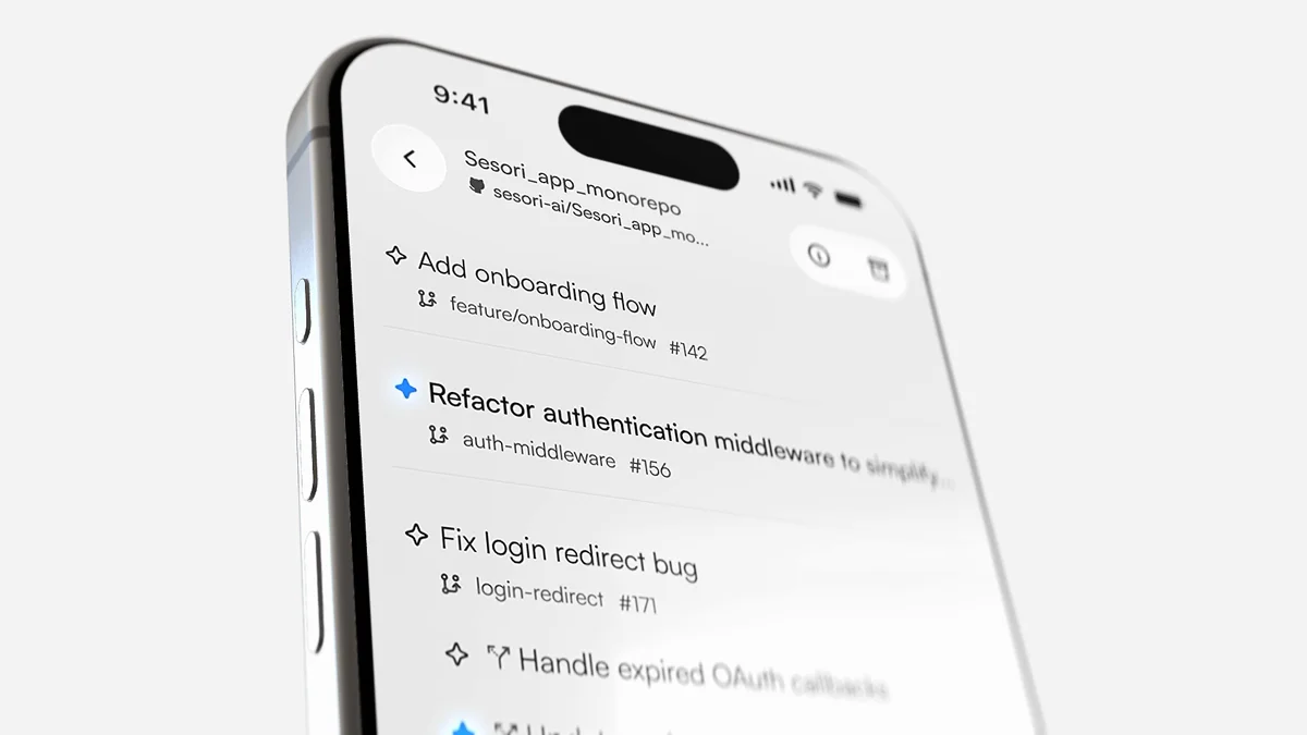 Sesori repository and AI coding task interface